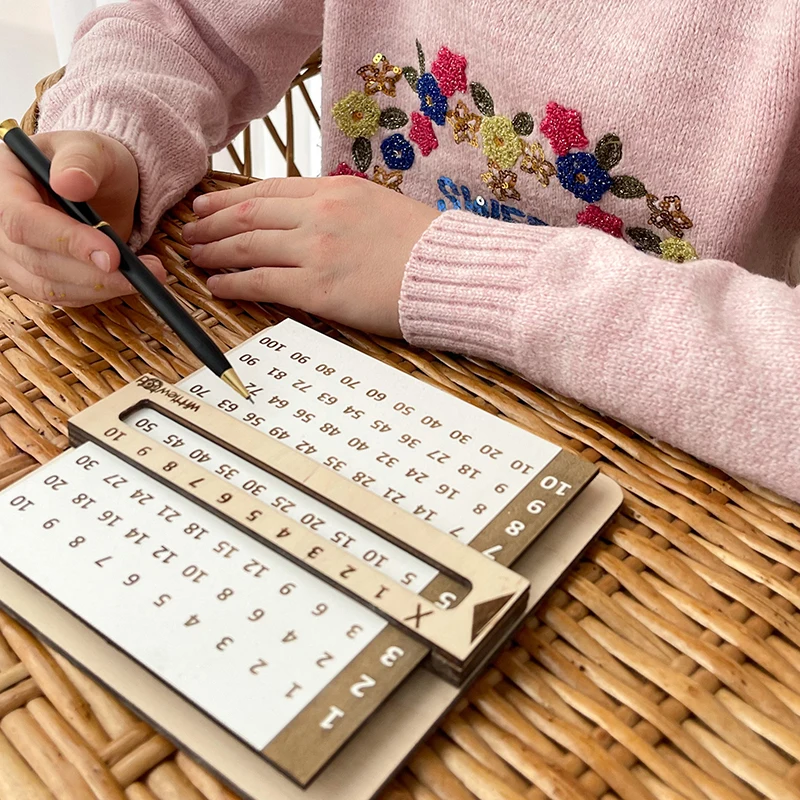 Children Wooden Slidable Multiplication Tables Montessori Toys Math Counting Board Teaching Tool Learn Educational Toys Children Wooden Slidable Multiplication Tables Montessori Toys Math Counting Board Teaching Tool Learn Educational Toys