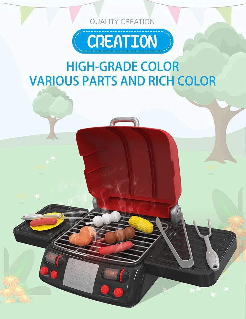 Childrens BBQ Set with Pretend Smoke Childrens BBQ Set with Pretend Smoke