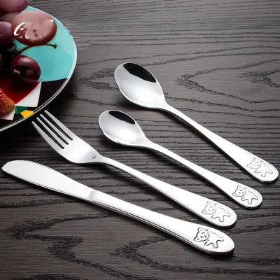 Children's Cutlery Set Stainless Steel Panda