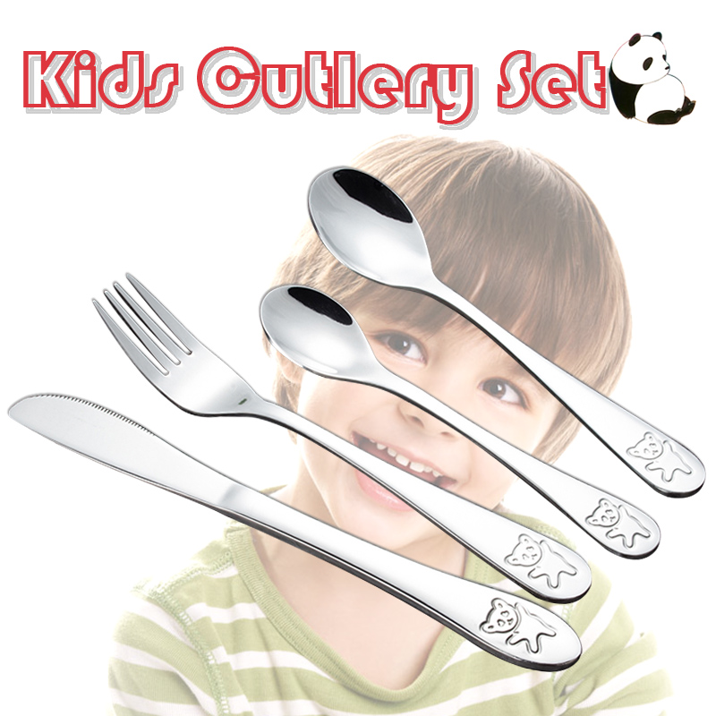 Children's Cutlery Set Stainless Steel Panda