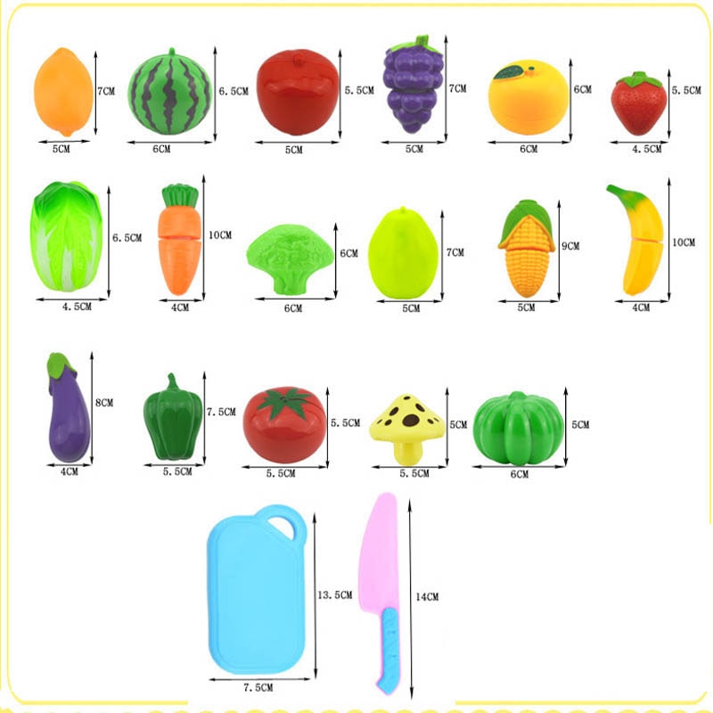 Children's Cutting Fruits and Vegetables Toys Children's Cutting Fruits and Vegetables Toys