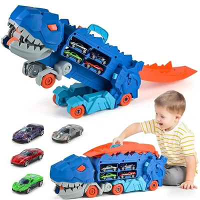 Children's Dinosaur Track Toy Car Boy Puzzle Tyrannosaurus Rex Project Car