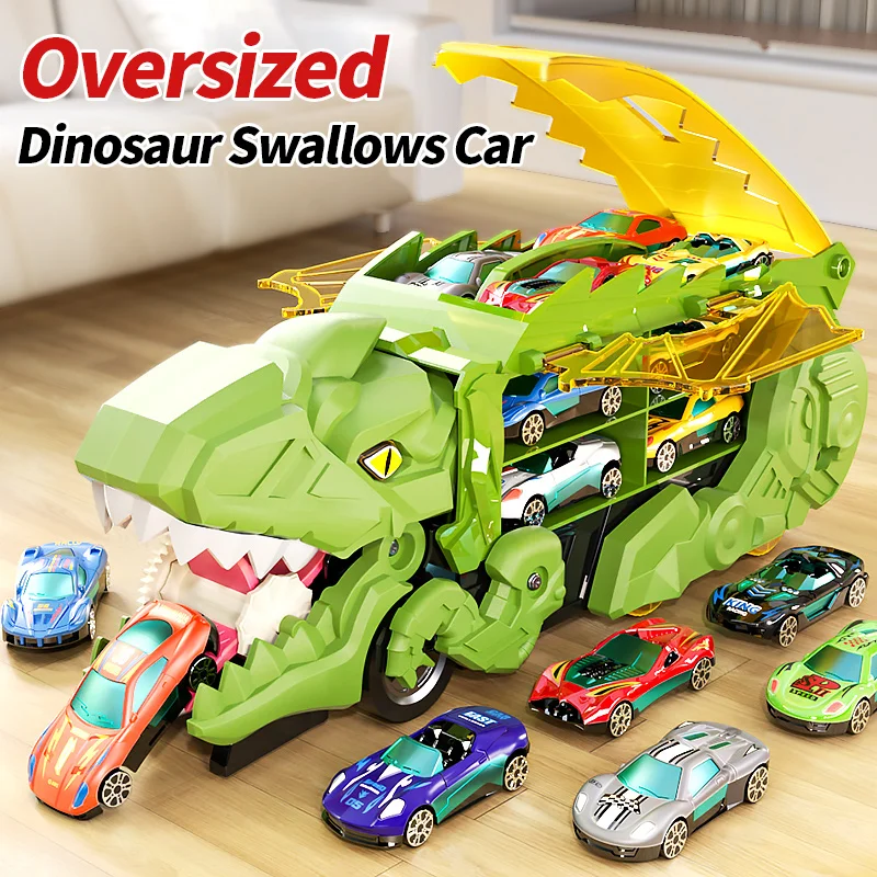 Children's Dinosaur Track Toy Car Boy Puzzle Tyrannosaurus Rex Project Car