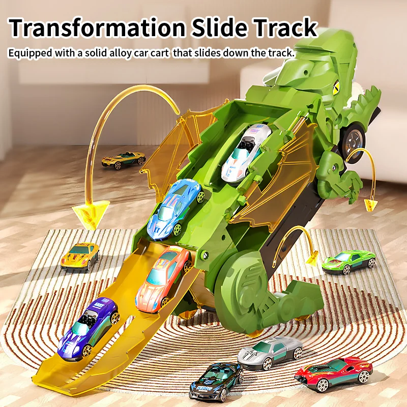 Children's Dinosaur Track Toy Car Boy Puzzle Tyrannosaurus Rex Project Car