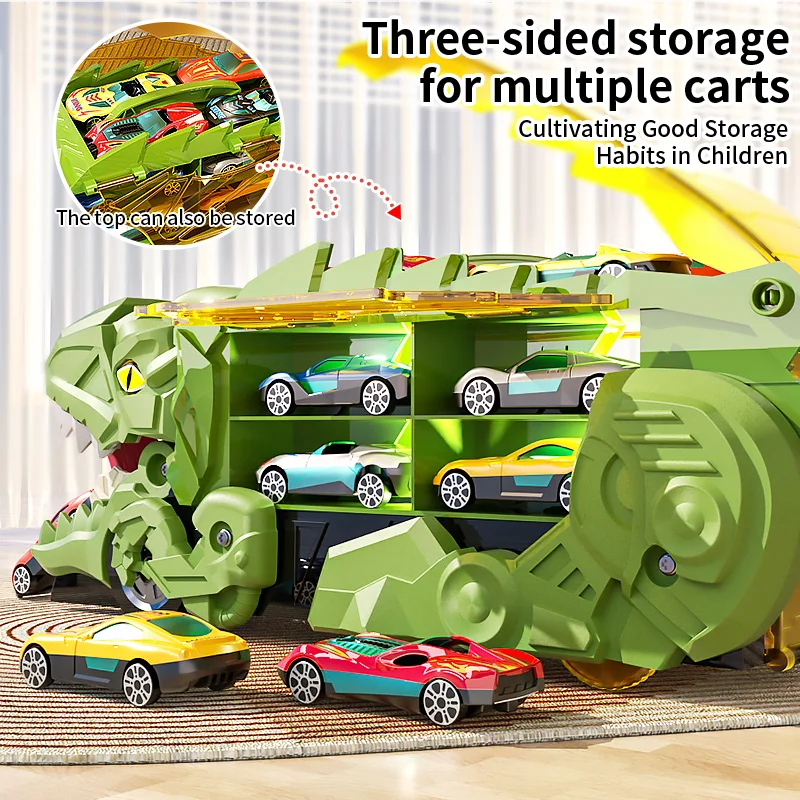 Children's Dinosaur Track Toy Car Boy Puzzle Tyrannosaurus Rex Project Car