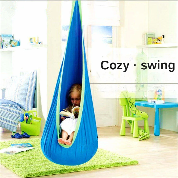 Children's Hanging Chair Portable Parachute Cloth Swing Bed Indoor Courtyard Model with Inflatable Cushion Hanging Chair Children's Hanging Chair Portable Parachute Cloth Swing Bed Indoor Courtyard Model with Inflatable Cushion Hanging Chair