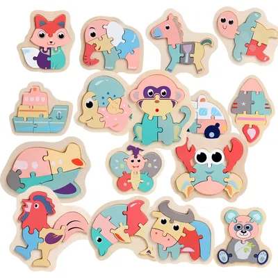 Children's Jigsaw Puzzle Animals Design Children's Jigsaw Puzzle Animals Design
