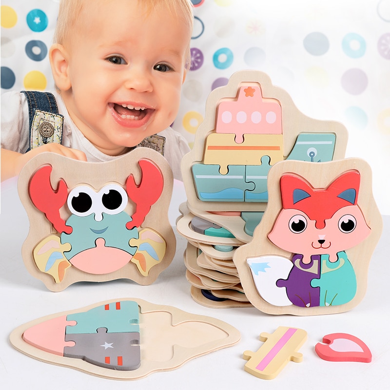 Children's Jigsaw Puzzle Animals Design Children's Jigsaw Puzzle Animals Design