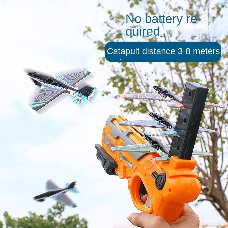 Children's Toy Ejection Aircraft Shooting Game Outdoor Parent-child Sports Toy Boy Gift Shooting Aircraft Set Children's Toy Ejection Aircraft Shooting Game Outdoor Parent-child Sports Toy Boy Gift Shooting Aircraft Set