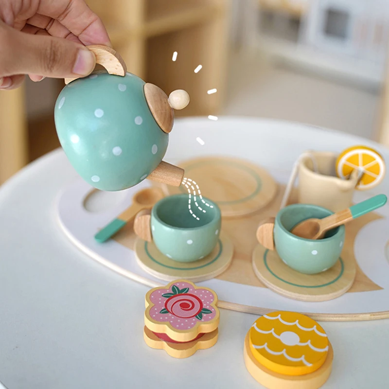 Childrens Wooden Tea Set Toys Childrens Wooden Tea Set Toys