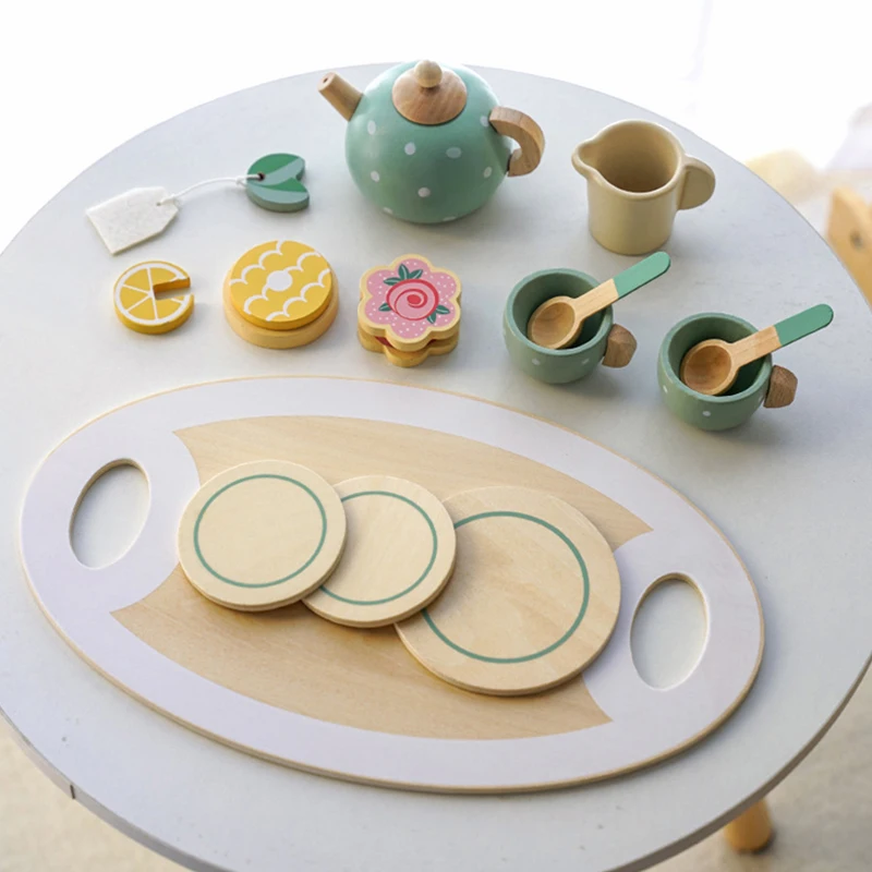 Childrens Wooden Tea Set Toys Childrens Wooden Tea Set Toys