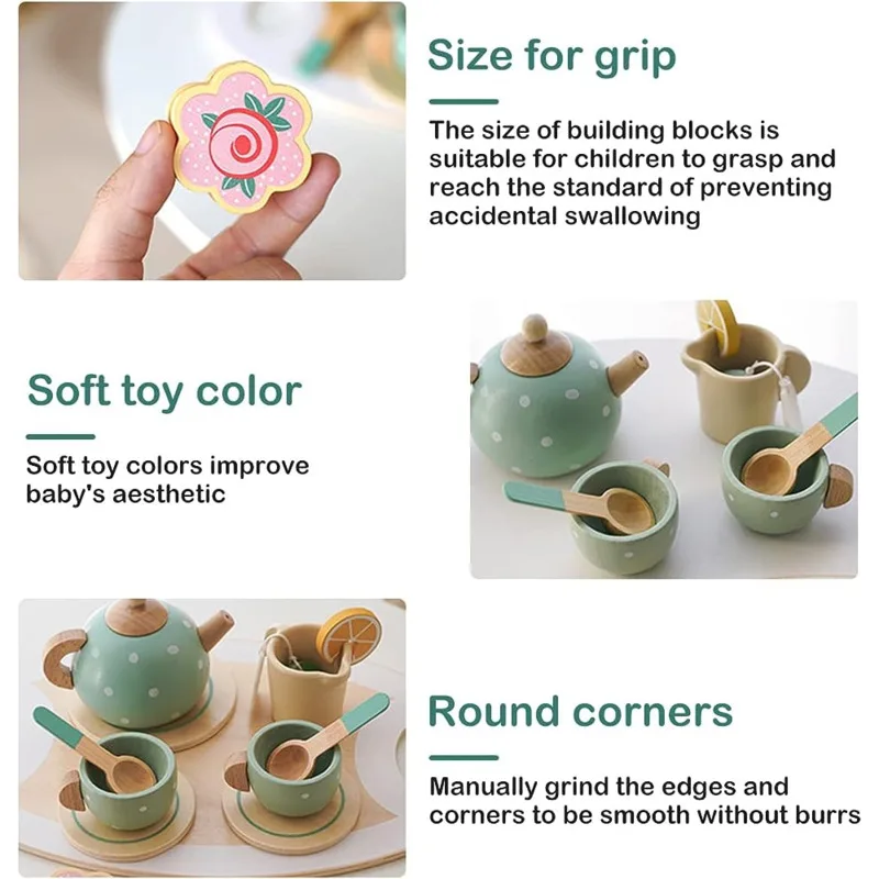 Childrens Wooden Tea Set Toys Childrens Wooden Tea Set Toys