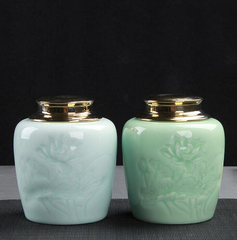 Chinese Retro Ceramic Tea Canister Chinese Retro Ceramic Tea Canister