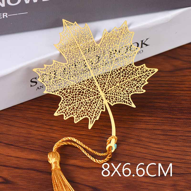 Chinese Style Metal Leaf Bookmark