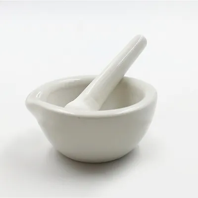 Chinese Style Porcelain Mortar and Pestle