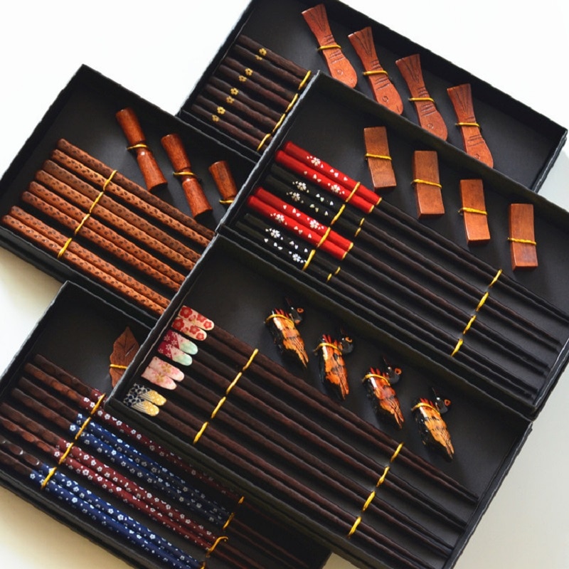 Chopstick Set with Chopstick Holders Chopstick Set with Chopstick Holders