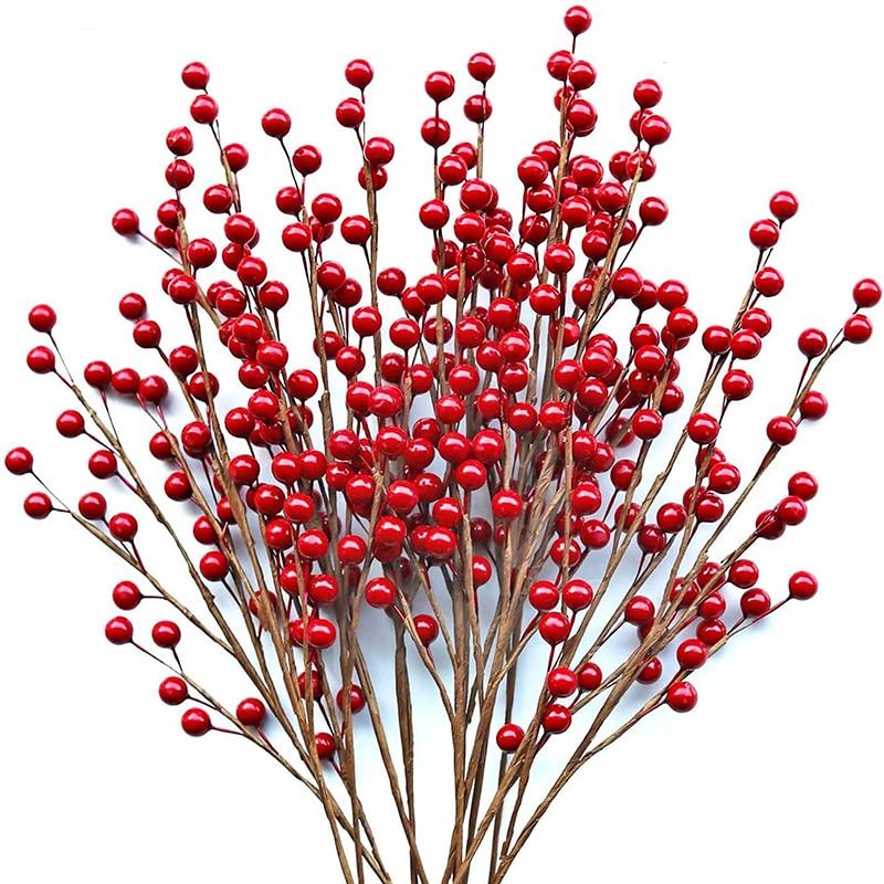 Christmas Artificial Red Berries (12pcs)