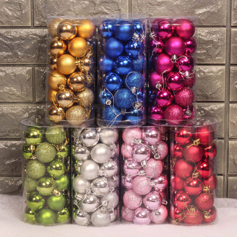 Christmas Balls Hanging Decor 24pcs/set Christmas Balls Hanging Decor 24pcs/set