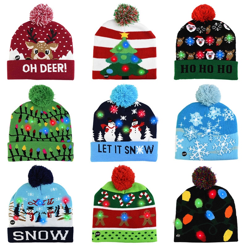 Christmas Beanie with LED Lights Christmas Beanie with LED Lights
