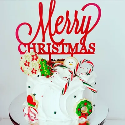 Christmas Cake Topper Acrylic Decoration Christmas Cake Topper Acrylic Decoration