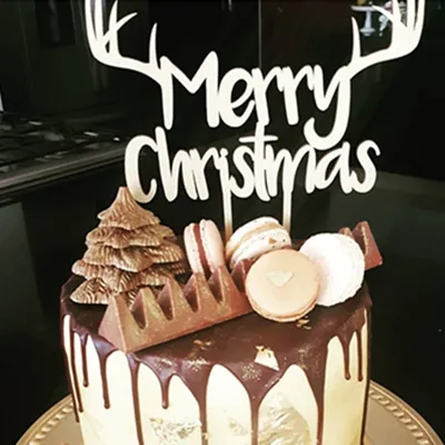 Christmas Cake Topper Acrylic Decoration Christmas Cake Topper Acrylic Decoration