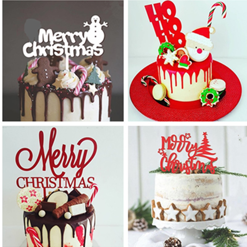 Christmas Cake Topper Acrylic Decoration Christmas Cake Topper Acrylic Decoration