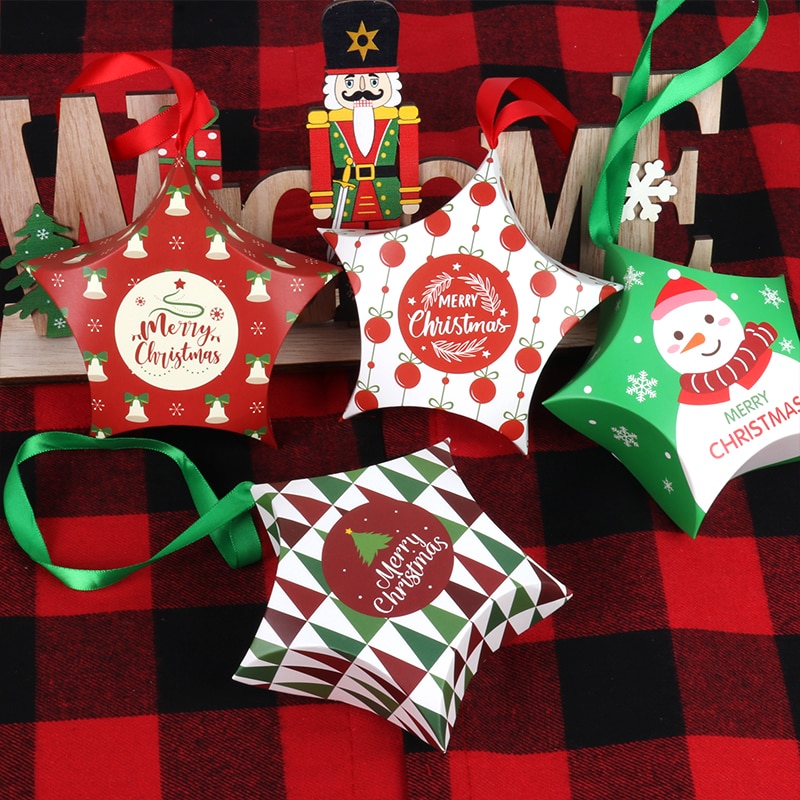 Christmas Candy Bags 8PCs Mini Gift Boxes