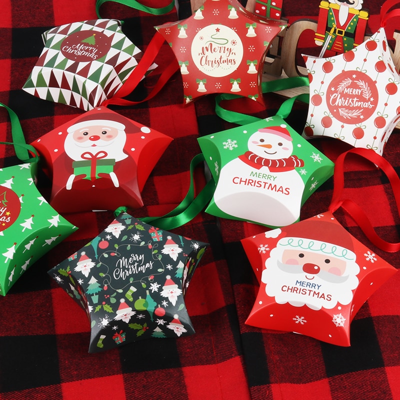 Christmas Candy Bags 8PCs Mini Gift Boxes Christmas Candy Bags 8PCs Mini Gift Boxes