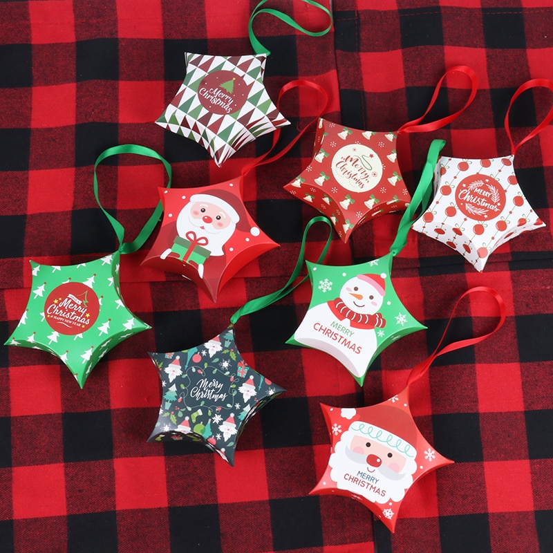 Christmas Candy Bags 8PCs Mini Gift Boxes Christmas Candy Bags 8PCs Mini Gift Boxes