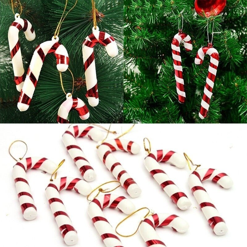 Christmas Candy Cane Ornaments (24 pcs) Christmas Candy Cane Ornaments (24 pcs)