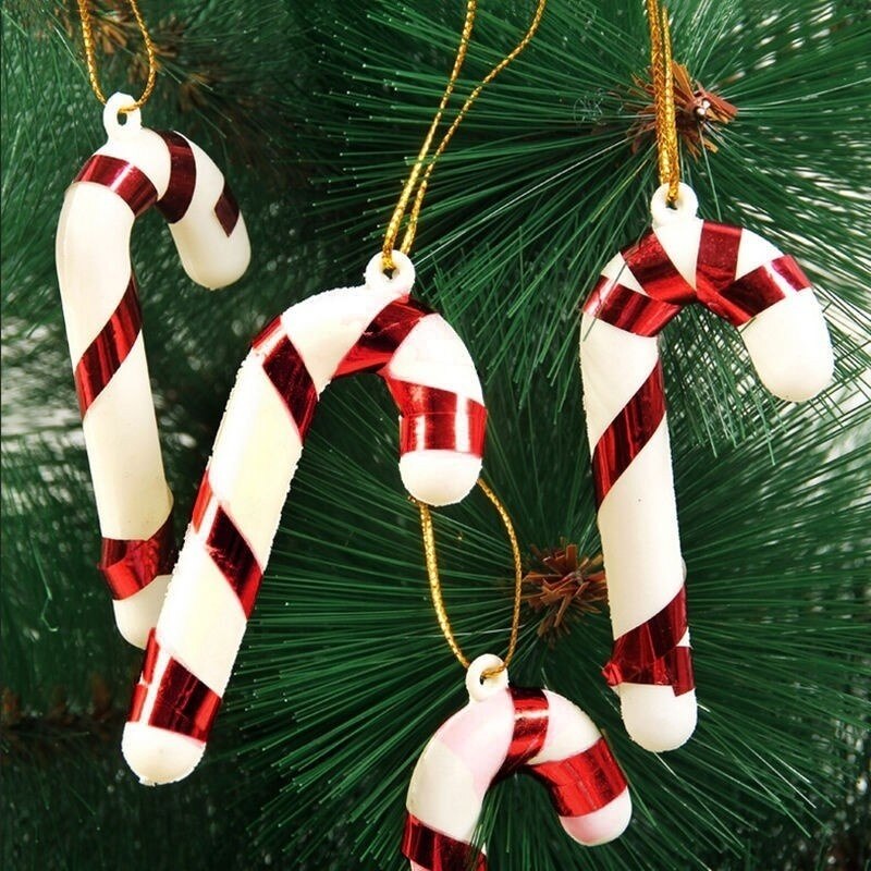 Christmas Candy Cane Ornaments (24 pcs) Christmas Candy Cane Ornaments (24 pcs)