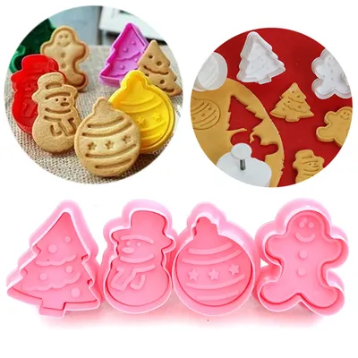 Christmas Cookie Cutter Baking 4Pcs Set Christmas Cookie Cutter Baking 4Pcs Set