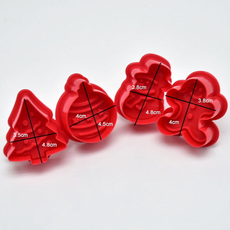 Christmas Cookie Cutters Baking Mold 4pcs/set Christmas Cookie Cutters Baking Mold 4pcs/set