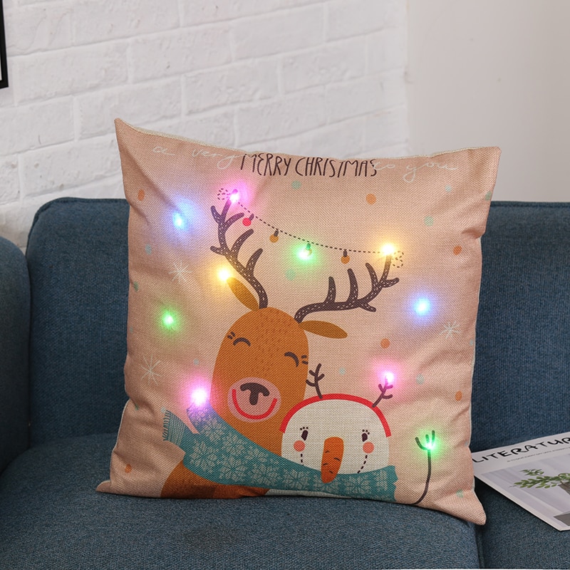 Christmas Cushion Cover LED Lights Christmas Cushion Cover LED Lights