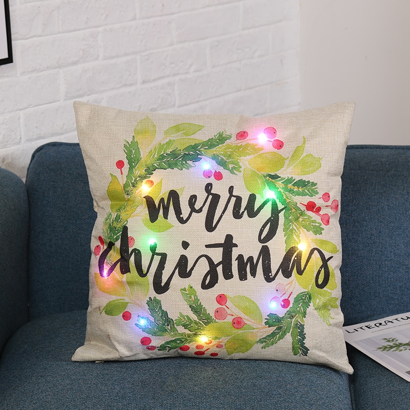 Christmas Cushion Cover LED Lights Christmas Cushion Cover LED Lights