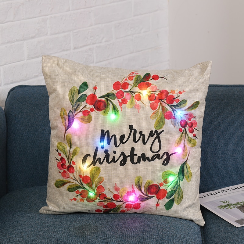 Christmas Cushion Cover LED Lights Christmas Cushion Cover LED Lights