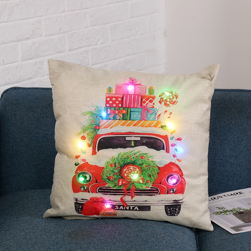 Christmas Cushion Cover LED Lights Christmas Cushion Cover LED Lights