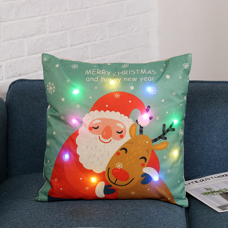 Christmas Cushion Cover LED Lights Christmas Cushion Cover LED Lights