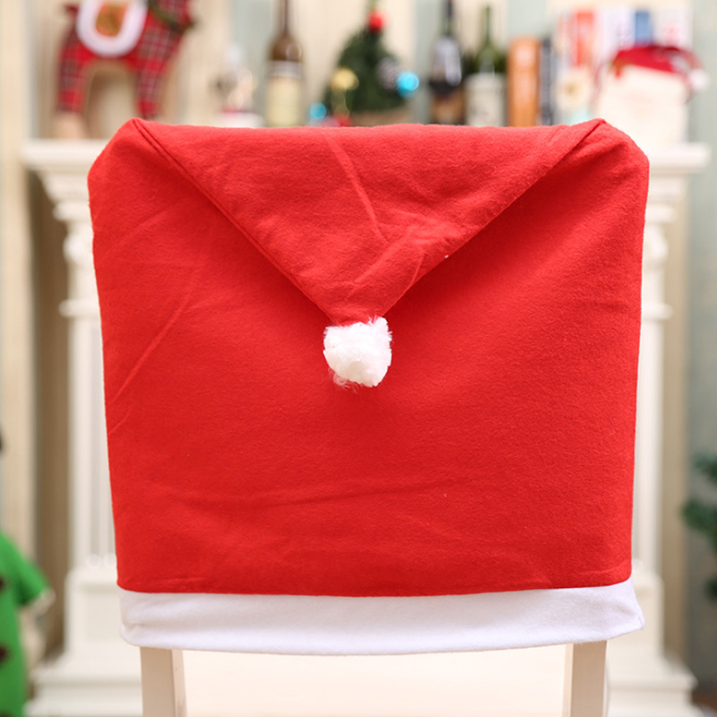 Christmas Decor Santa Hat Chair Cover Christmas Decor Santa Hat Chair Cover