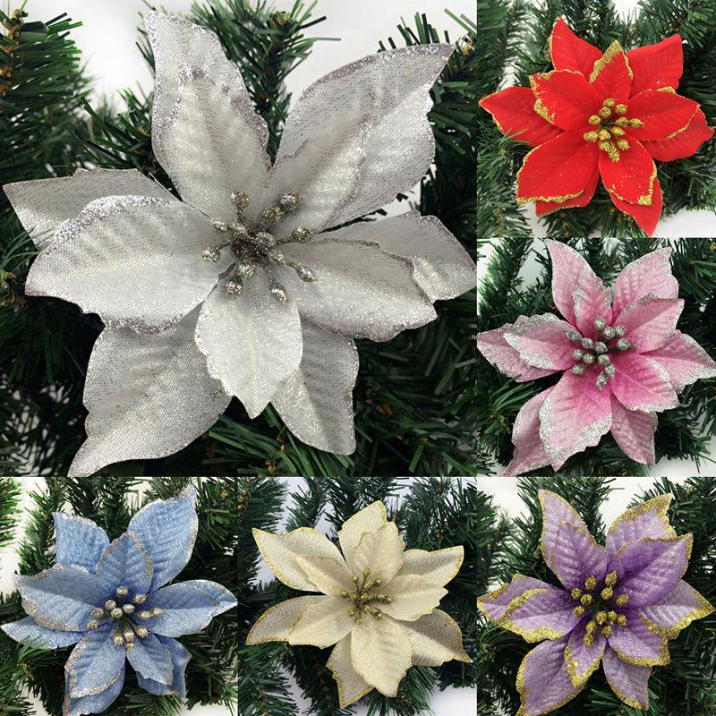 Christmas Flower Decor Elegant Ornament (10 pcs) Christmas Flower Decor Elegant Ornament (10 pcs)