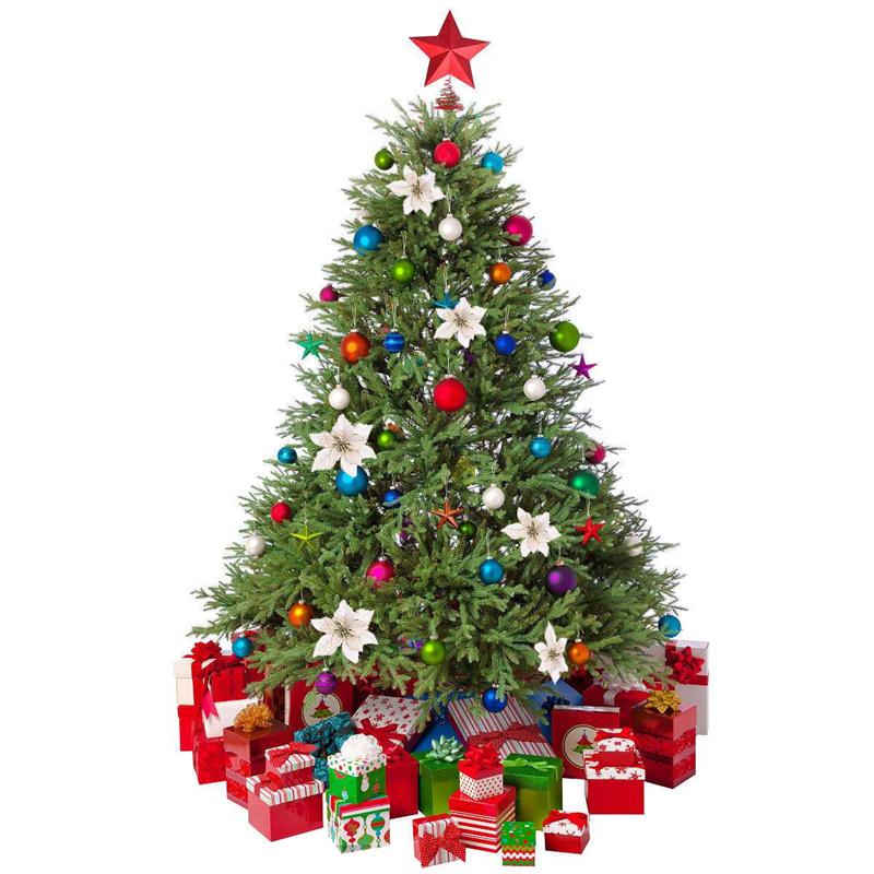 Christmas Flower Decor Elegant Ornament (10 pcs)