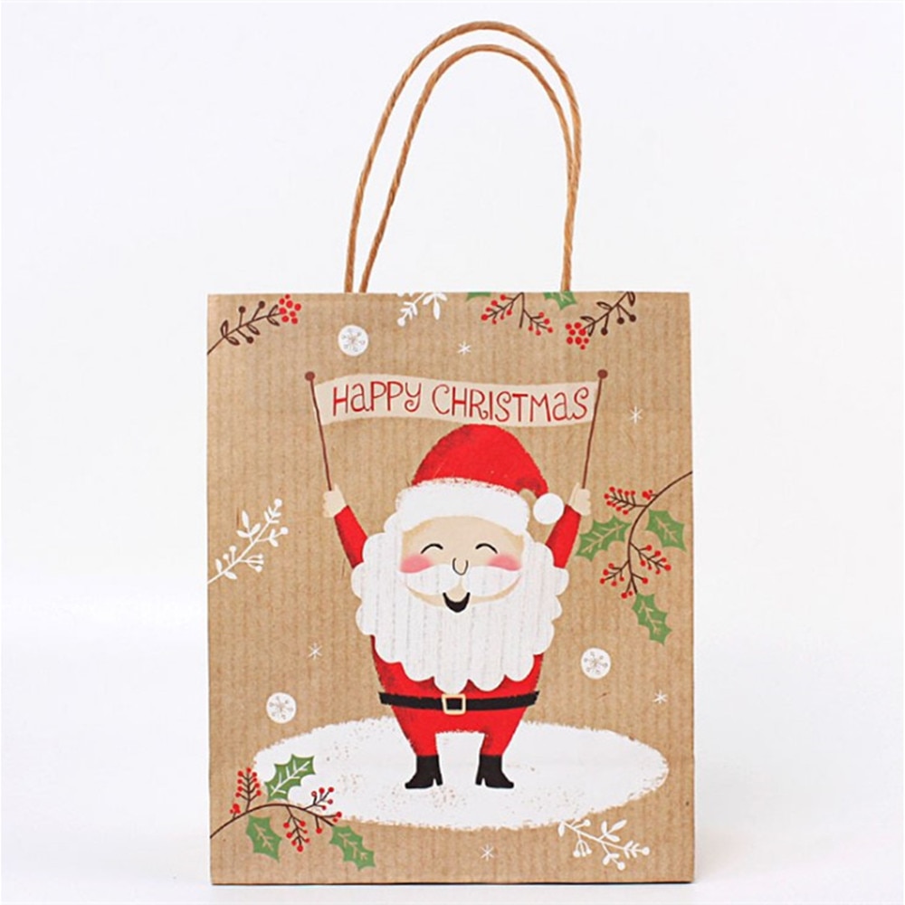 Christmas Gift Bags Kraft Paper Christmas Gift Bags Kraft Paper