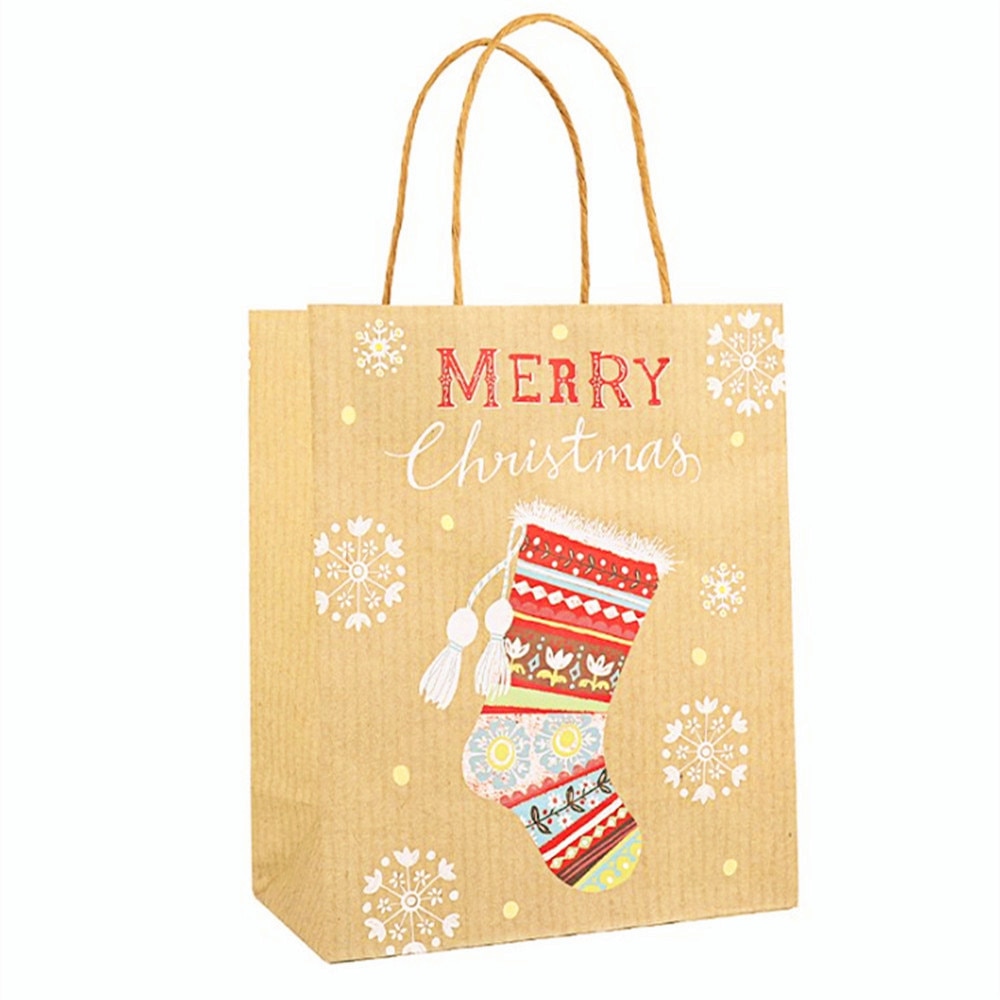 Christmas Gift Bags Kraft Paper Christmas Gift Bags Kraft Paper