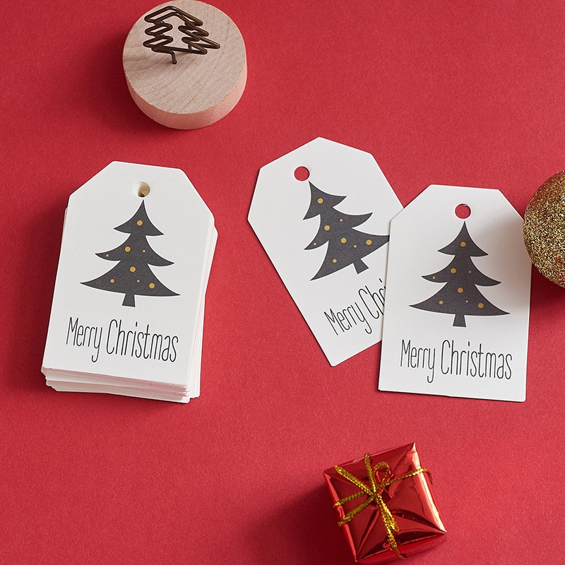 Christmas Gift Labels Paper Tags (50pcs)