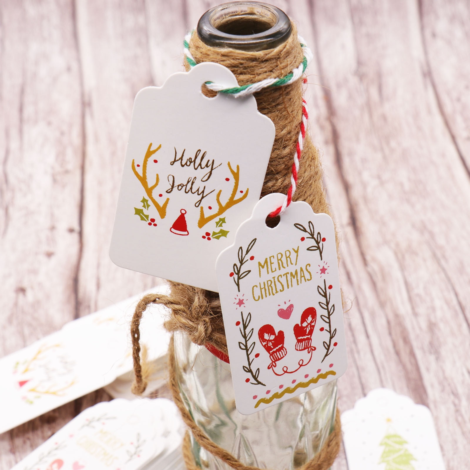 Christmas Gift Tags Small Label (50pcs) Christmas Gift Tags Small Label (50pcs)
