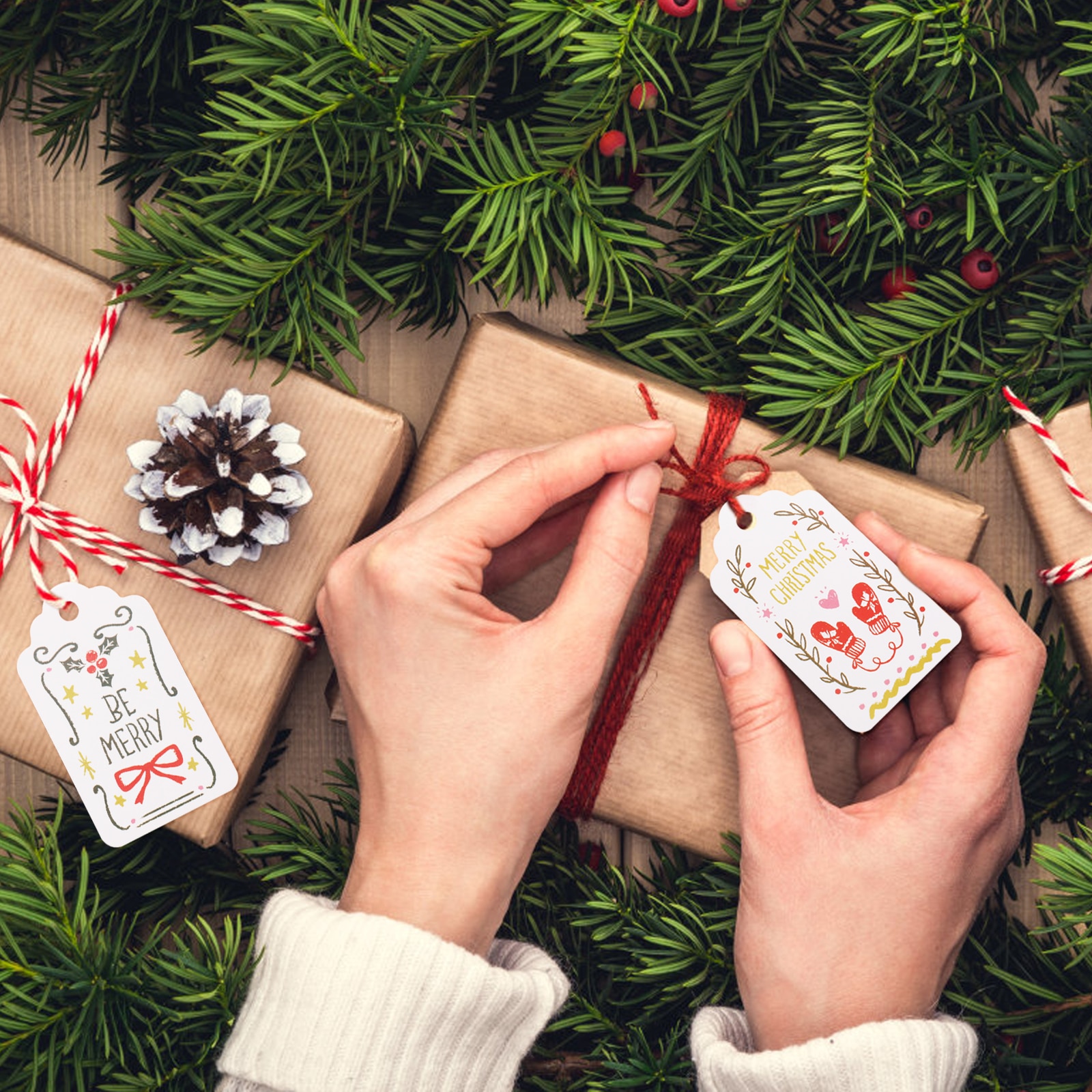 Christmas Gift Tags Small Label (50pcs) Christmas Gift Tags Small Label (50pcs)