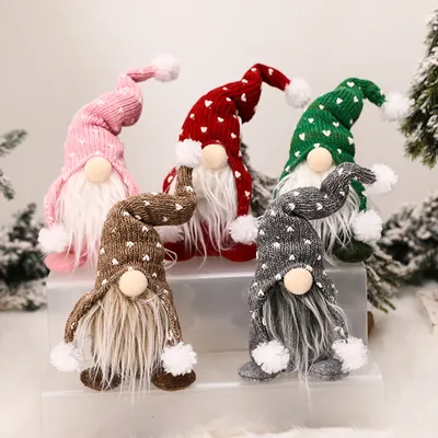 Christmas Gnome Standing Plushy Decor Christmas Gnome Standing Plushy Decor