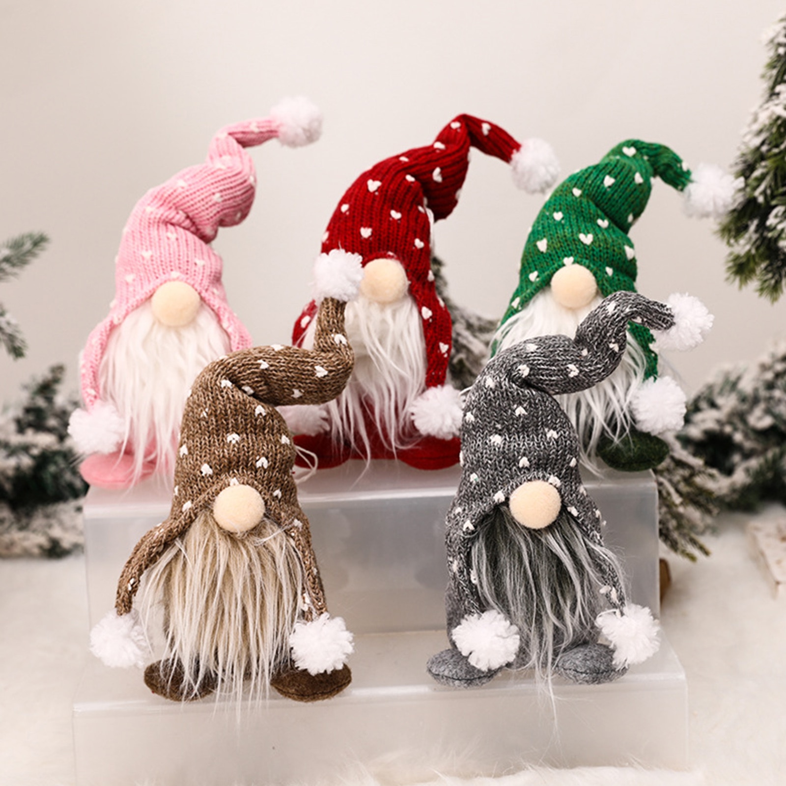 Christmas Gnome Standing Plushy Decor