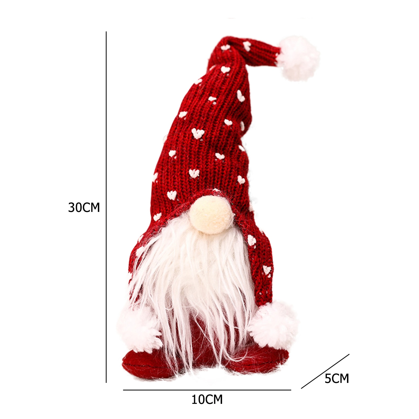 Christmas Gnome Standing Plushy Decor Christmas Gnome Standing Plushy Decor