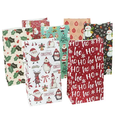 Christmas Kraft Gift Bags (10 pcs)